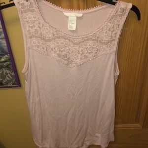 H&M pink tank top